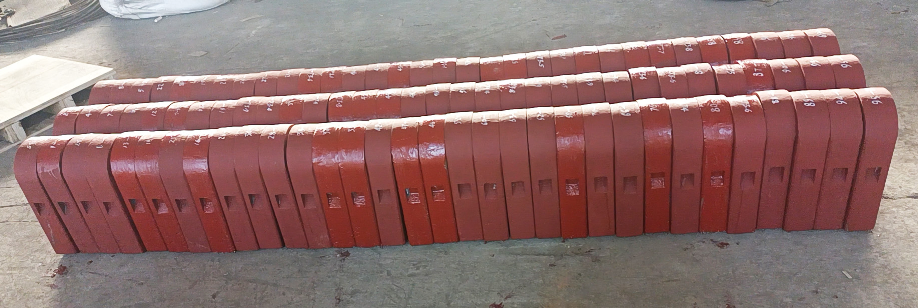 manganese steel alloy rod surfacing hammer head