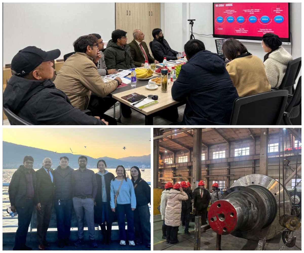 Indian Cement Plant Delegation Visits Equipment Manufacturing Plant for In-Depth Exchange